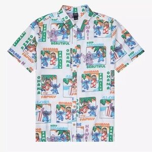 Her Universe Disney Lilo & Stitch All Over Graphic Shirt-Unisex
